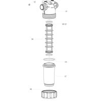 Repuestos ARAG para filtro 326 rosca macho 1-1/2 pulgadas