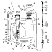 Repuestos para Pulverizador OREGON mochila manual 20 Litros