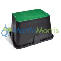Caja para válvulas rectangular estándar plastica alfa para riego