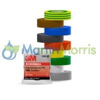 Cinta Aisladora 3M Temflex 165 (comun) rollo 19mm x 20 metros