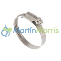 Abrazadera estampada acero inoxidable 304 banda 7 mm