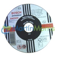Disco de Corte Rápido Inoxidable Bosch 115 x 1 mm Cortes Precisos y Limpios en Acero Inoxidable