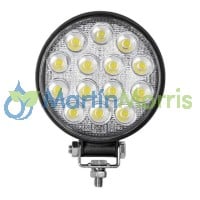 faro led auxiliar de 42w en 14 led tipo inundación o trabajo agrícola