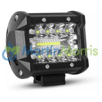 faro led auxiliar de 60w en 20 led tipo centrado