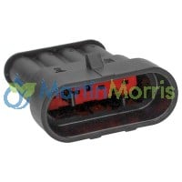 Conector Superseal 1.5 de 4 Pines Machos con Cuerpo Hembra Color Negro