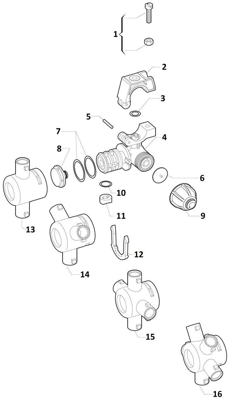 ARAG Porta pico Multiple Repuestos