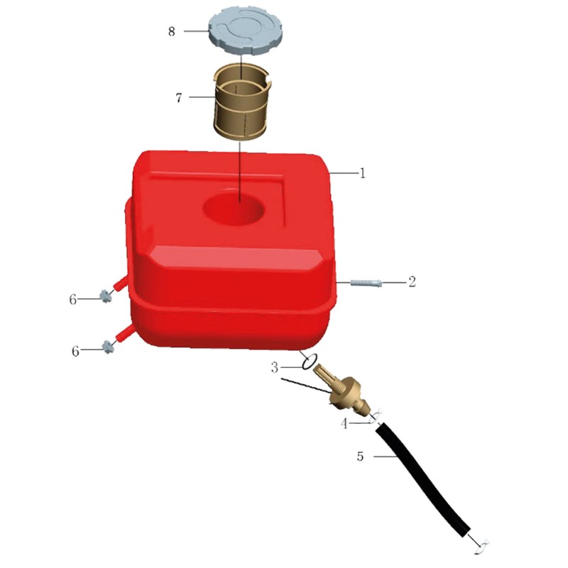 Repuestos para tanque de motor SENSEI M70 OHV