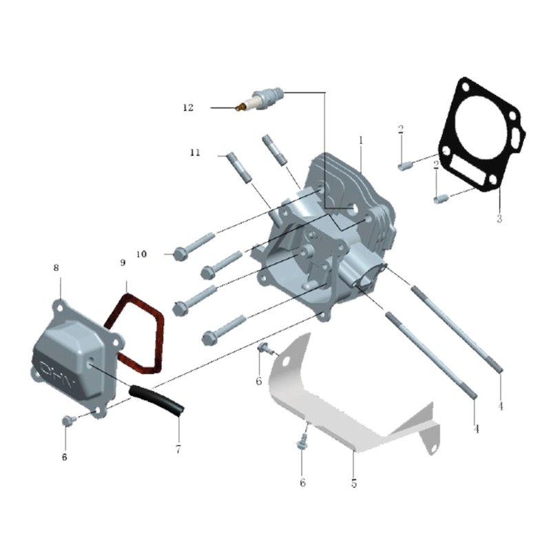 Repuestos para tapa de cilindro SENSEI motor M70 OHV