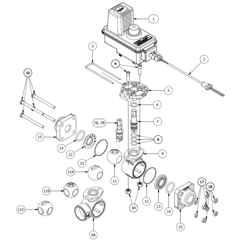 Repuestos electroválvula Teejet 344BEC rosca 3/4