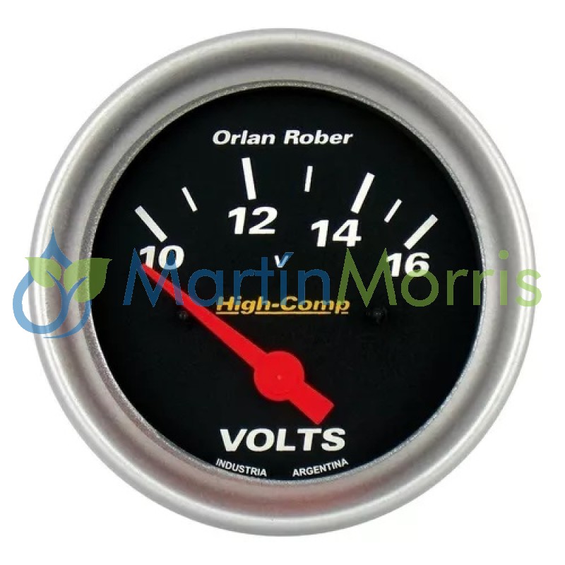 Voltimetro HIGH-COMP 66mm 12v ORLAN ROBER