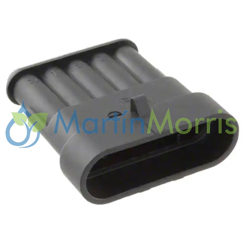 Conector Superseal 1.5 de 5 Pines Machos con Cuerpo Hembra Color Negro