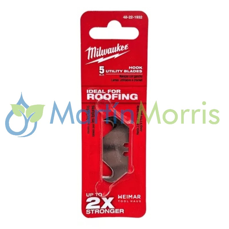 Milwaukee 4822-1932 kit 5 cuchillas para cúter retráctil-1