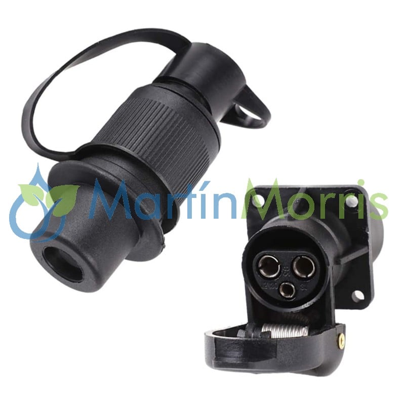 kit Conector 3 PIN COBO Macho y Hembra-1