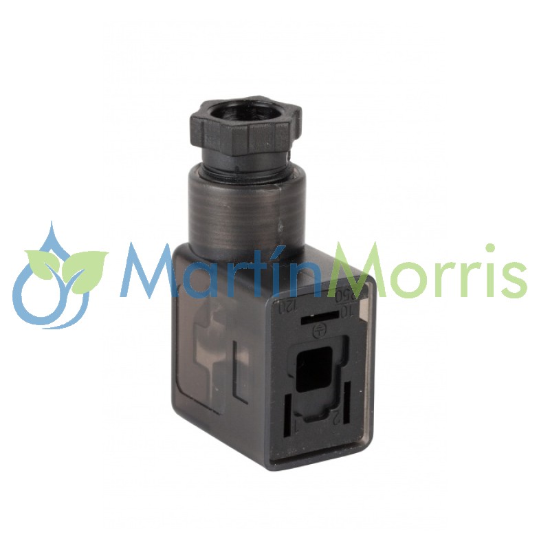 Conector para solenoide neumático de 3 contactos rectangular-1