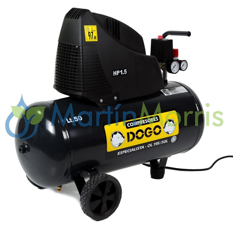 Compresor dogo 1,5hp de 50 litros monofásico sin aceite-1