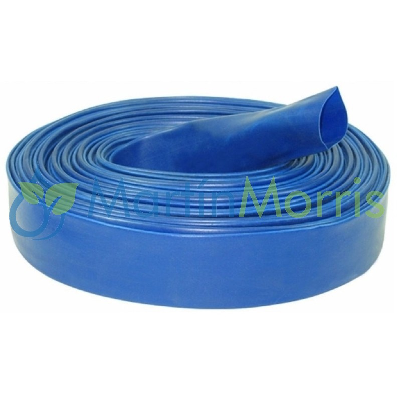 Manguera 1" manga de riego o desagote pvc color azul