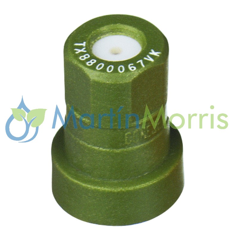 Pastilla o boquilla cono hueco teejet txb 067 (verde opaco)