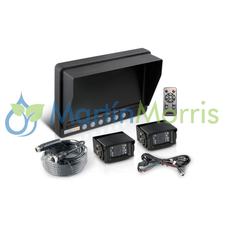 Kit monitor vídeo con 2 cámaras y cables