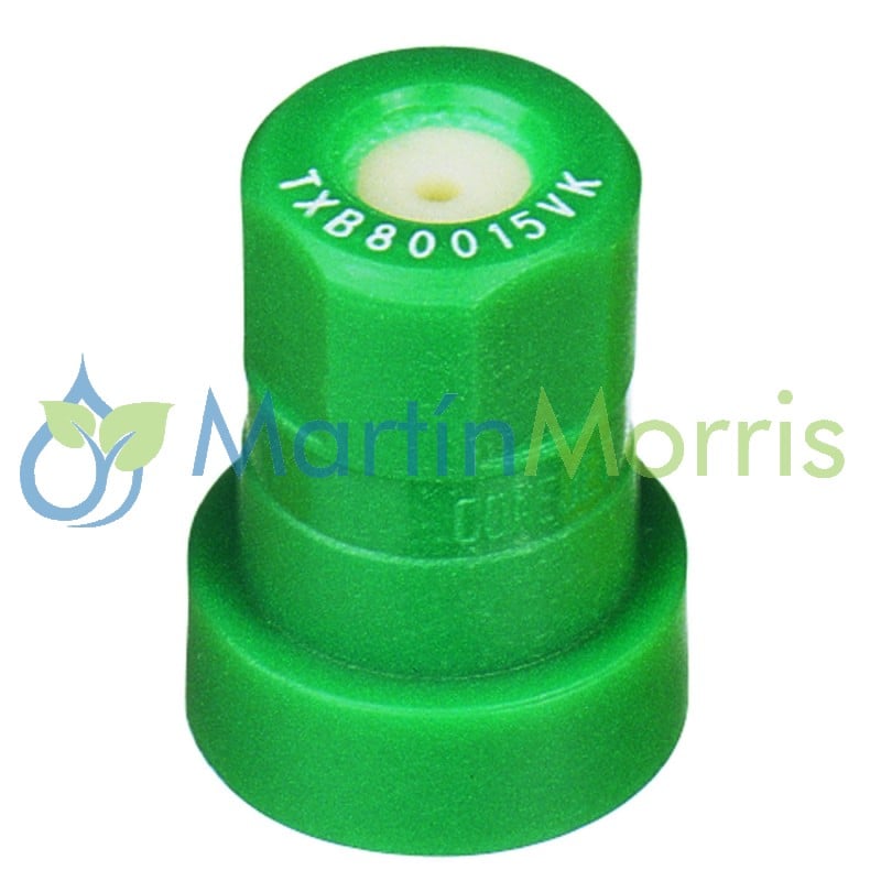 Pastilla o boquilla cono hueco teejet txb 015 (verde)
