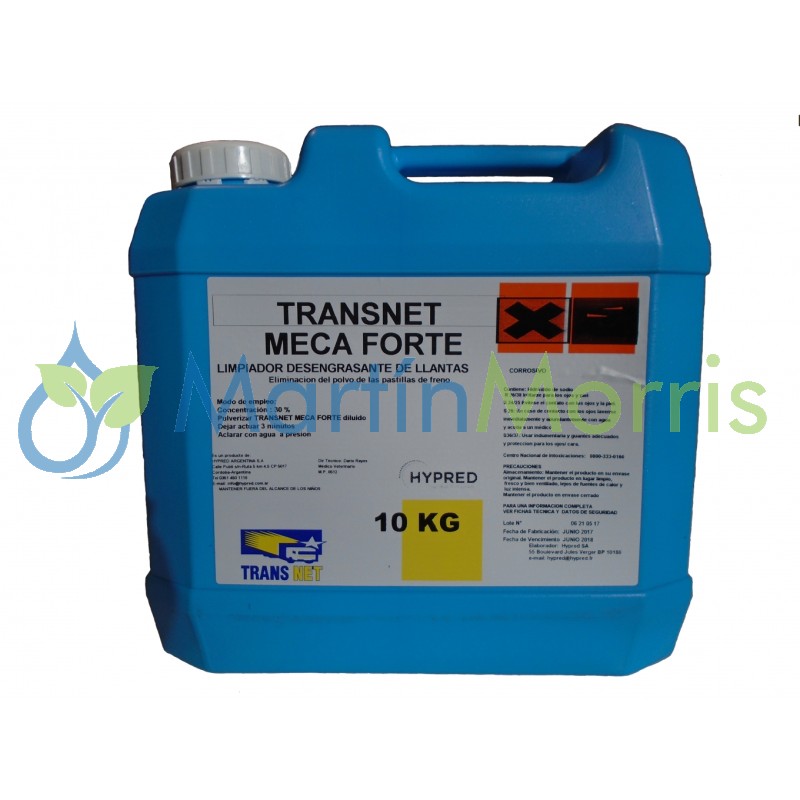 Desengrasante transnet meca forte de 10 kg