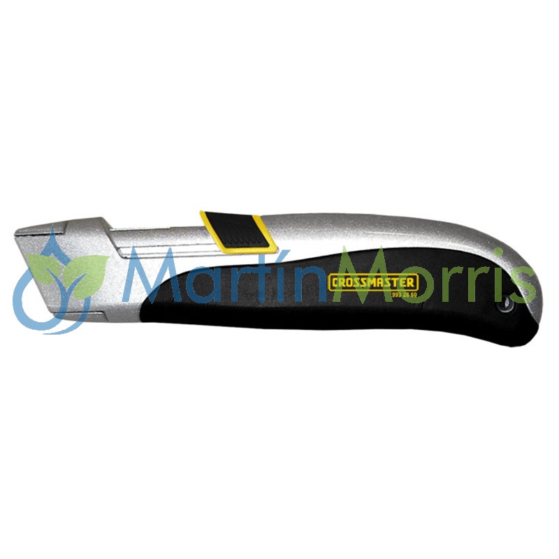 Cutter Crossmaster Auto Retráctil de Alta Seguridad incluye 10 cuchillas