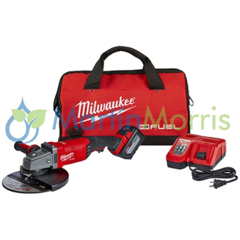 Milwaukee 2785-259HDA amoladora 18v de 7" y 9" con dos baterías