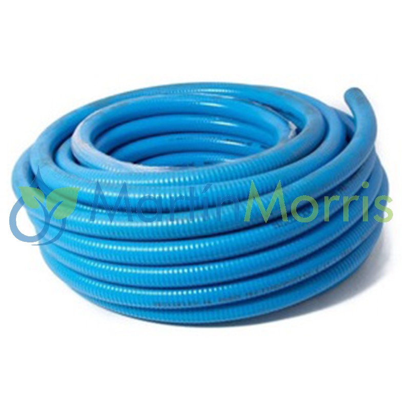 Manguera AZUL PVC 1" o 25mm Hidrocarburo Aspirante Expelente