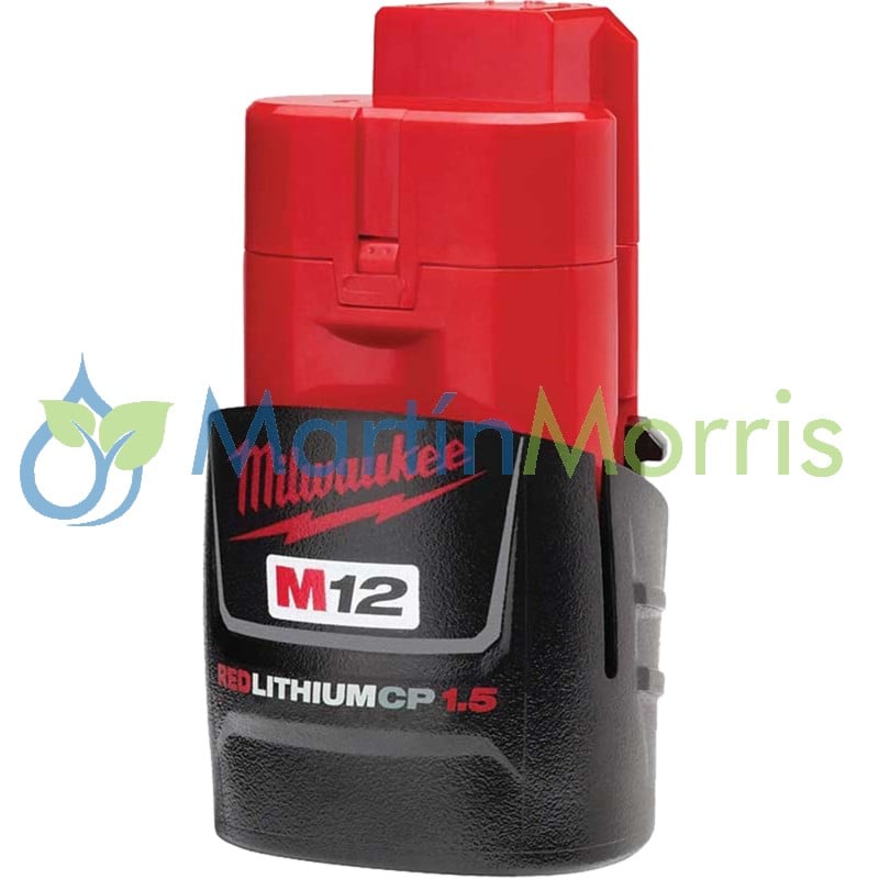 Bateria Recargable Milwaukee Redlithium M12 de 1.5 Amper Hora Modelo 4811-2401-1