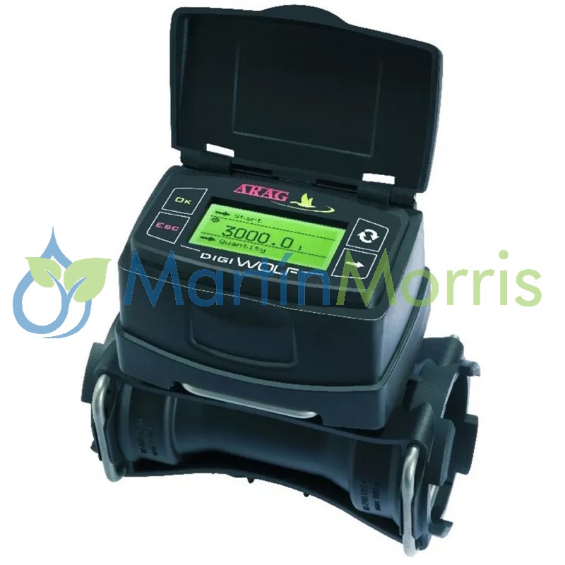 Caudalimetro Carga ARAG Digi Wolf de 40-800 lts/min (12v) conectores T7