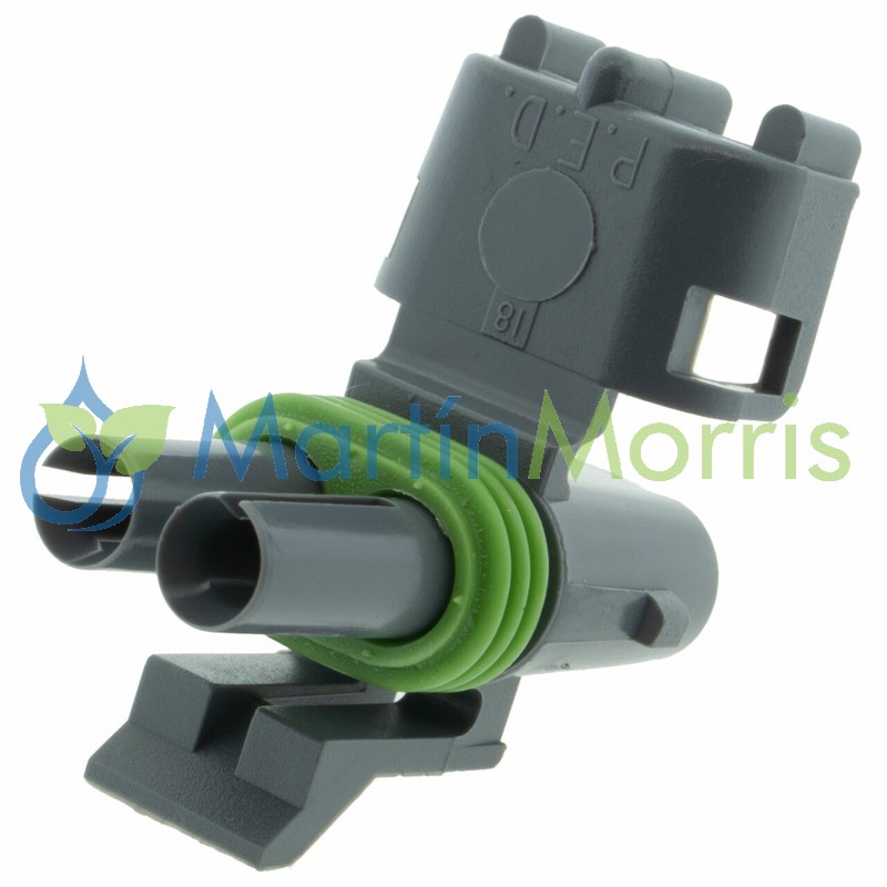 Conector Weather Pack Delphi 12015378 De 2 Pines Hembra Alojamiento Macho Color Gris-1