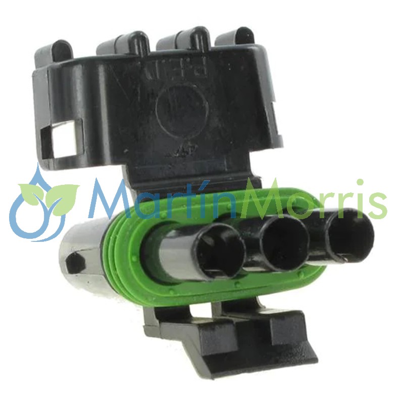 conector weather pack delphi 3 pines hembra alojamiento macho color negro-1
