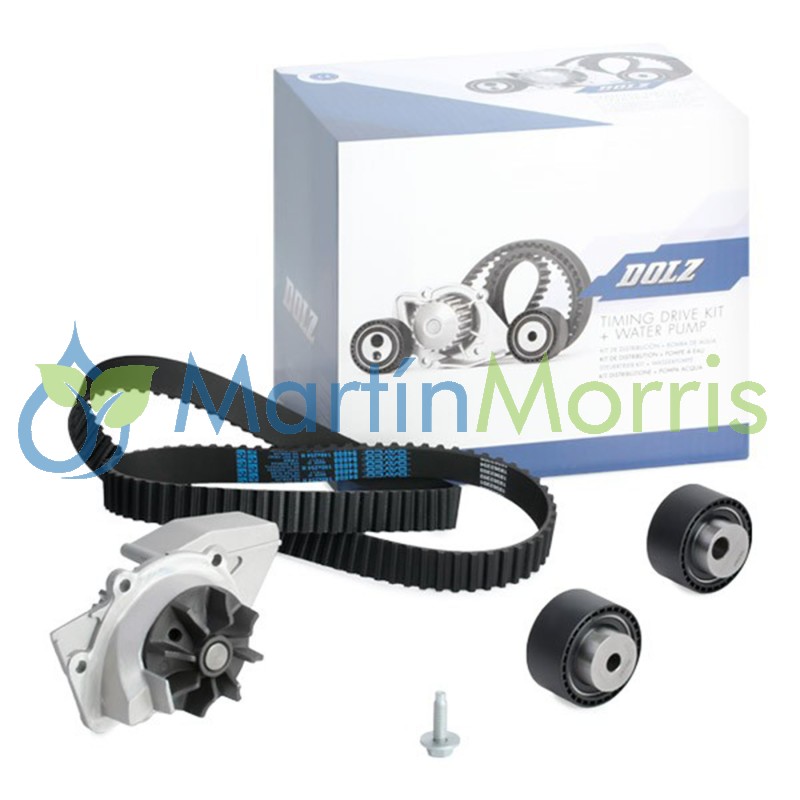 Kit de Distribución con Bomba de Agua Dolz para Citroen Berlingo Xsara Peugeot  206 306 Partner DW8-1