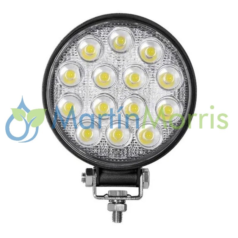 faro led auxiliar de 42w en 14 led tipo inundación o trabajo agrícola-1