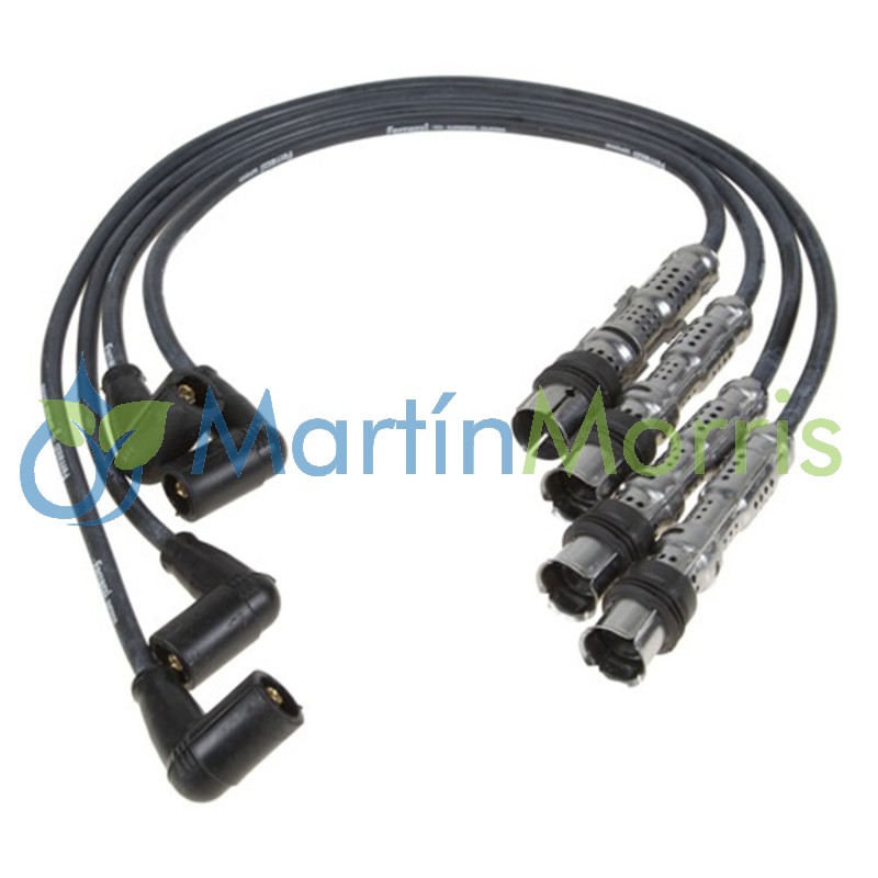 Volkswagen Fox, Gol Power, Trend, Golf, Saveiro, Suran, Voyage; 1.4 / 1.6 8v Set de Cables para Bujias Ferrazzi serie Superio