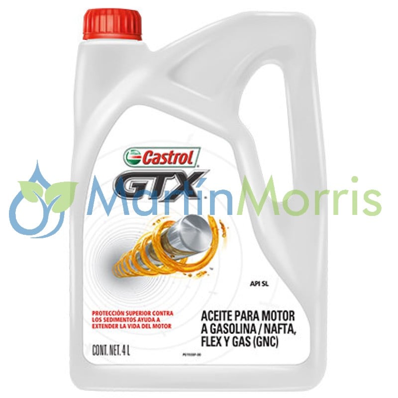 Castrol GTX 15W-40 Aceite mineral 4 litros motores NAFTA/GNC