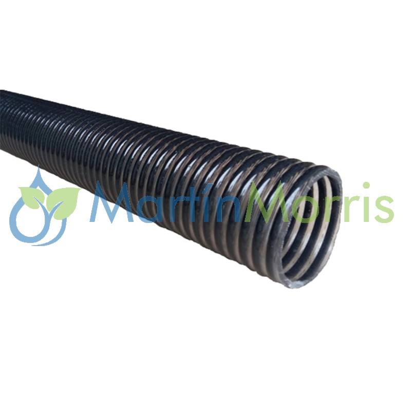 Manguera 1-1/4" aspirante expelente Negro y Acrílico