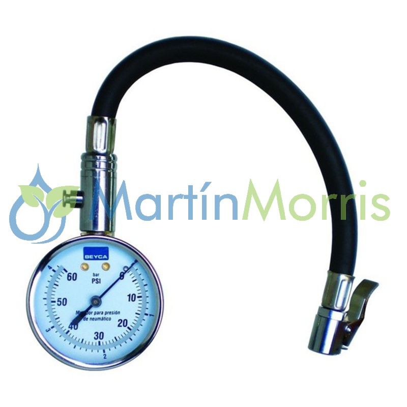 manómetro medidor presión para neumáticos hasta 60lbs