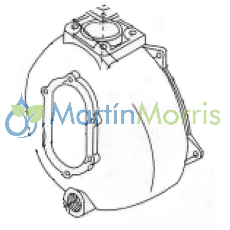 carcasa frontal para motobomba sensei modelo mbc50 ap