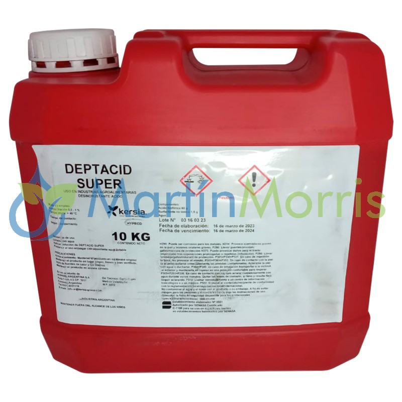 Deptacid Super Agro Desincrustante Pulverizadores Agrícolas 10kg