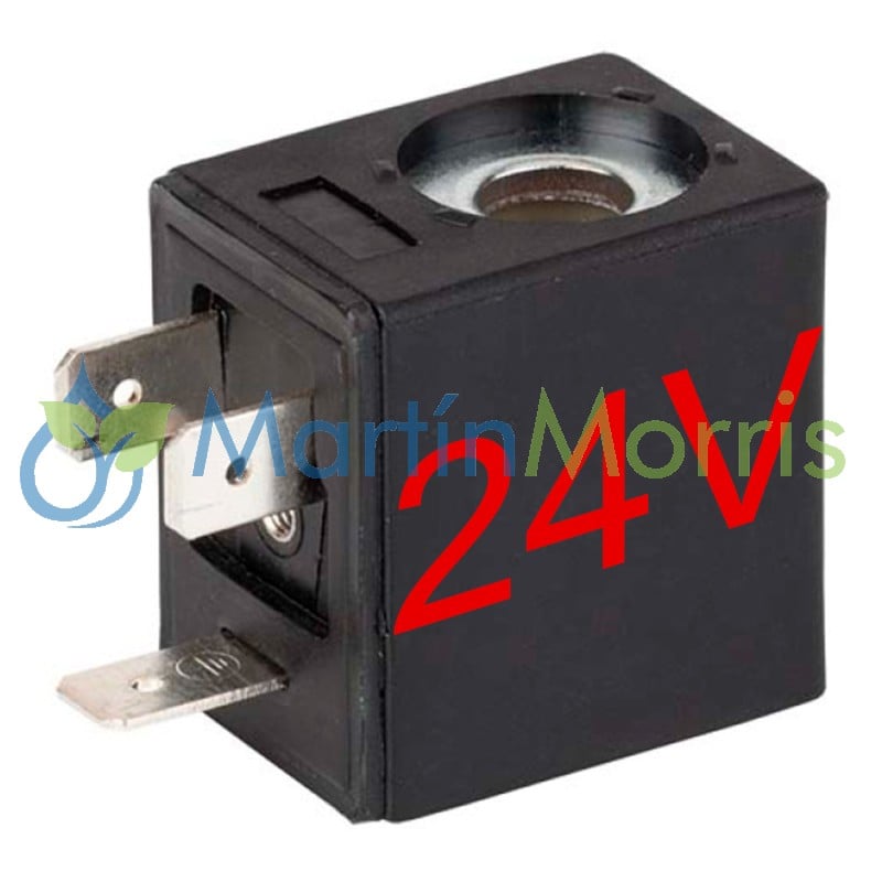 Bobina Solenoide para Electroválvulas Neumáticas de 24V DC