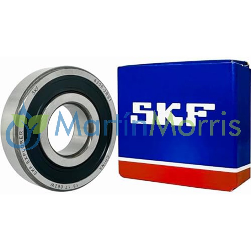 Rodamiento SKF codigo 6305-2RS1 tipo C3 medida 25mmx62mmx17mm