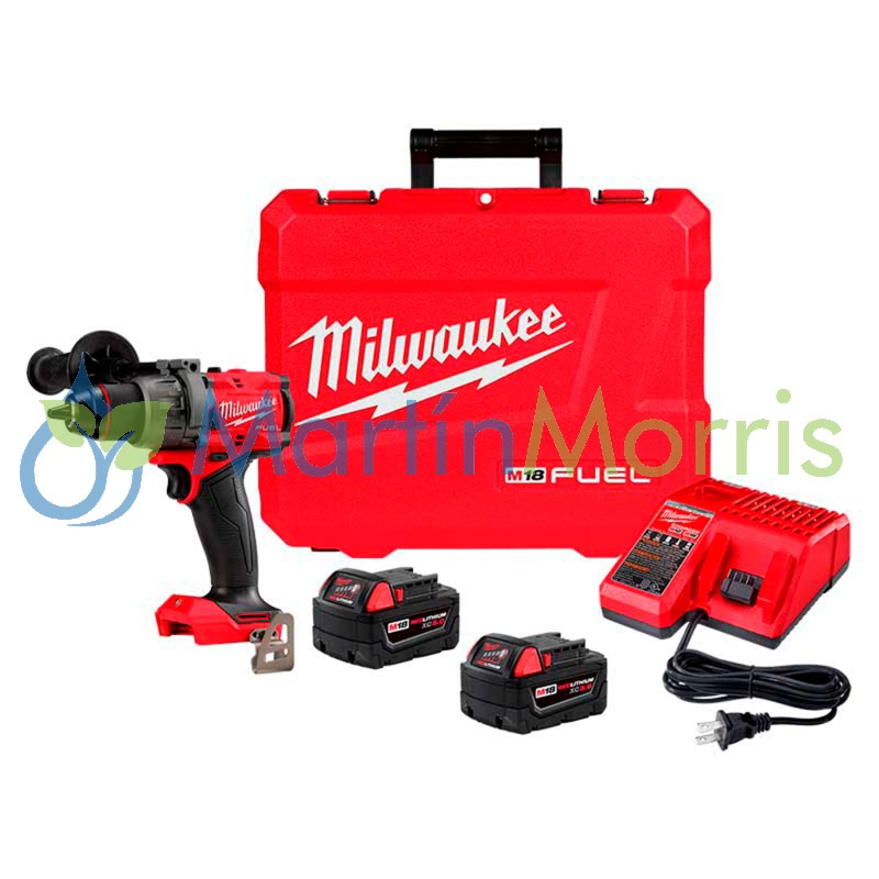 Taladro Percutor Inalámbrico Milwaukee M18 FUEL™ de 1/2" O 13MM (4ta Generación) 2904-259A-1