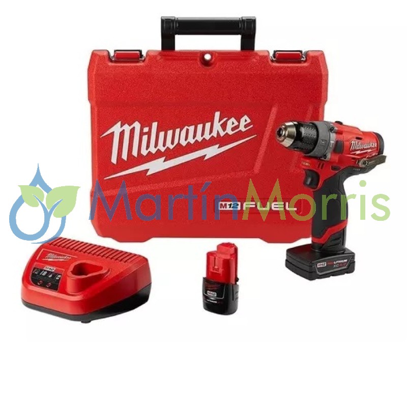 Milwaukee 2904-259 A talador percuto/atornillador a batería 12v FUEL 1/2" (13 mm)-1