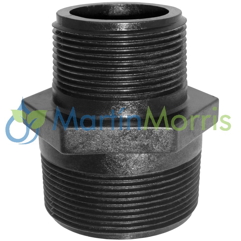 Terremax Rosca Doble Macho Reductora de 3/4” a 1/2” Polipropileno Industrial